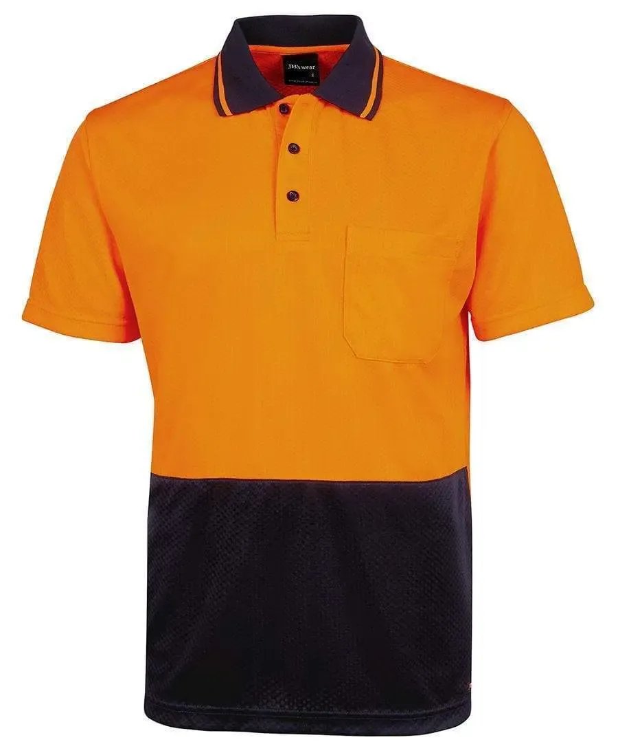 JB'S Short Sleeve Hi-Vis Jacquard Non Cuff Polo 6HJNC